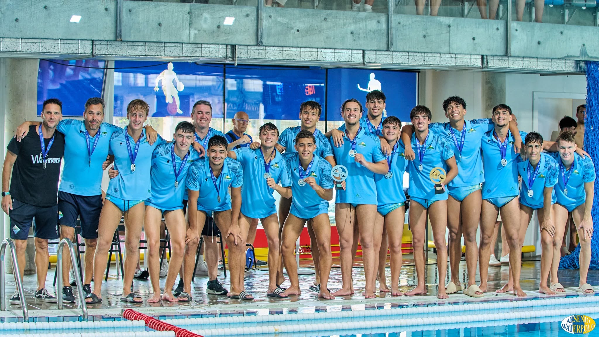 waterpolo dos hermanas juvenil masculino subcampeones de España FOTO Arsenio Waterpolo nuevo hito