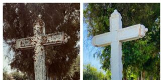 La Cruz de Montequinto se ha sometido a un proceso de limpieza cruz de montequinto