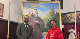 pintura del beato bienvenido