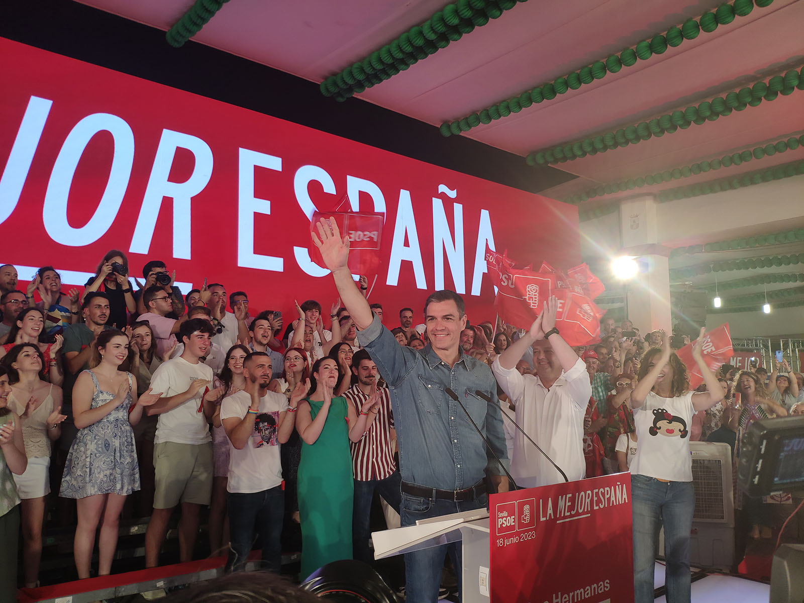 acto de campaña de pedro sánchez en dos hermanas pedro sánchez
