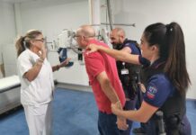 Simulacro de agresiones a profesionales sanitarios en Doña Mercedes simulacro de agresiones a profesionales