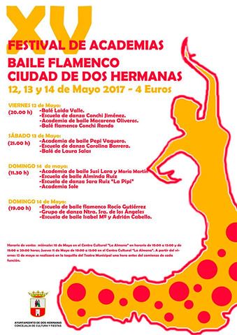 Cartel del XV Festival de Academias de Baile Flamenco