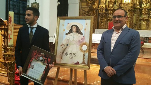 Presentación del cartel del Corpus de la Parroquia de Santa María Magdalena