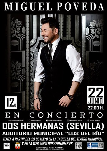Cartel del concierto de Miguel Poveda