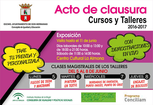 Cartel clausura Cursos y Talleres Aprendiendo Juntas
