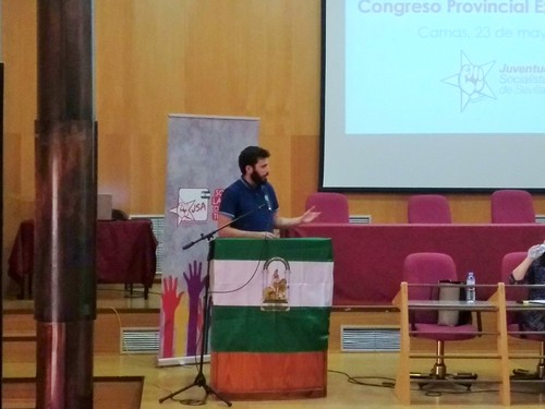 Juan Pedro Rodríguez en el Congreso Provincial de Juventudes Socialistas