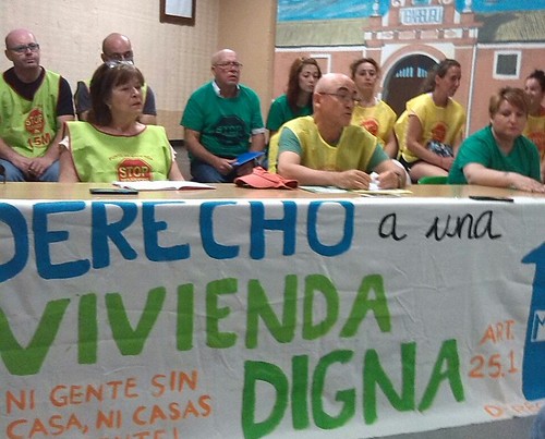 Rueda de prensa colectivos de vivienda sobre la campaña de desahucios