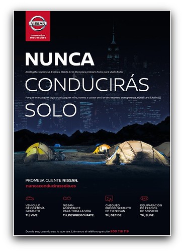 Cartel programa Promesa Cliente de Nissan
