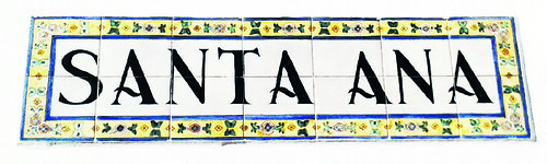 La calle Santa Ana en el callejero histórico