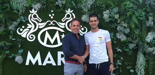 Presentación de Jorge M. Guerra como jugador del At. Dos Hermanas