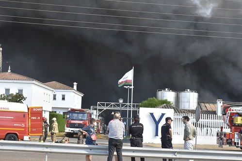 Incendio en la fábrica Ybarra