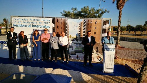 Primera piedra del Residencial Intercívitas en la parcela BPO7 de Entrenúcleos