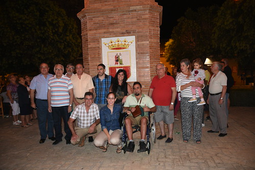 Inauguración del monolito-farola de la Plaza de las Carmelitas en Las Portadas