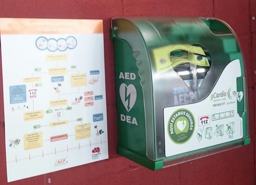 Instalación de desfibriladores en las dependencias deportivas