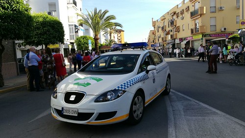 Policía Local corte de tráfico Semana Santa