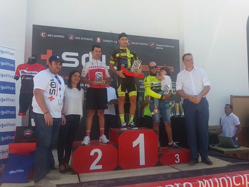 Chito Hernández del SciroccoBike-Calderón en el podio