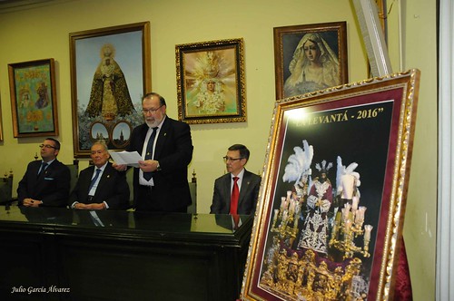 Presentación del cartel anunciador de la Semana Santa de la tertulia cofrade La Levantá