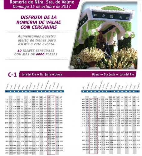 Trenes especiales de la Romería de Valme