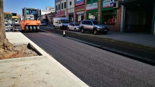 Obras de urbanización de la Avenida Cristóbal Colón