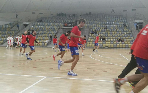 Antonio Serradilla con la Selección Nacional de Balonmano