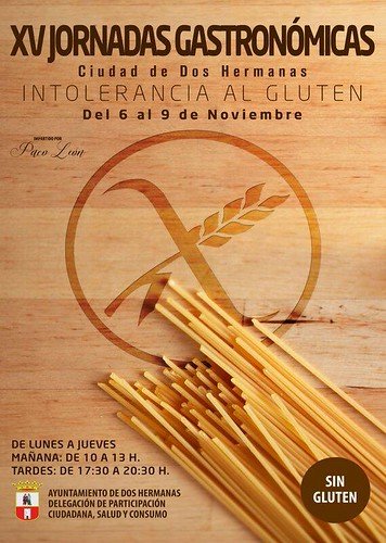 Cartel Jornadas Gastronómicas celíacos
