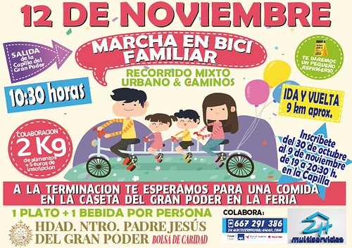 Cartel de la marcha en bici de Gran Poder