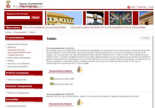 Portal del Ayuntamiento de Dos Hermanas