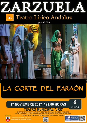 Cartel de la Zarzuela La corte del faraón