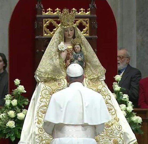 Vigilia de Oración en el Vaticano con la réplica de la Virgen de Valme en Roma
