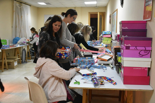 Cajas de Regalo de la campaña Niño de la Navidad
