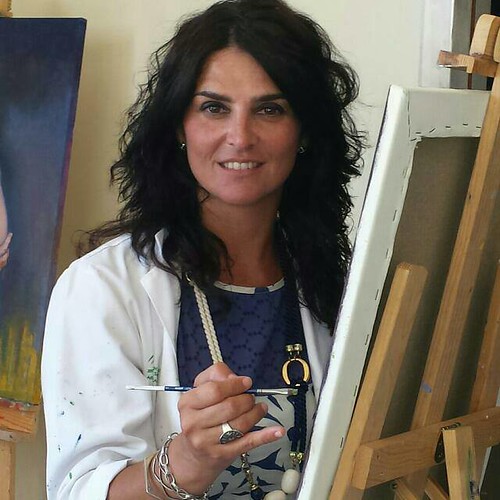 Nuria Barrera autora del cartel de Valme en su salida procesional