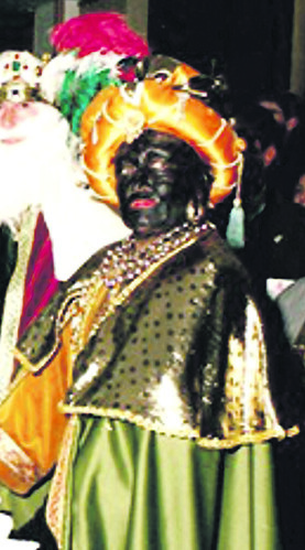 Rocío Barbero Muñoz como Rey Baltasar de la Cabalgata de Reyes.