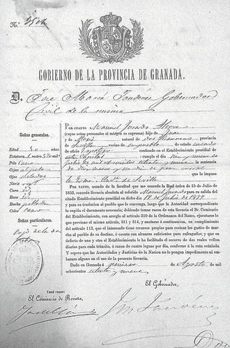 1828. El Choleja, zapatero y ferviente republicano
