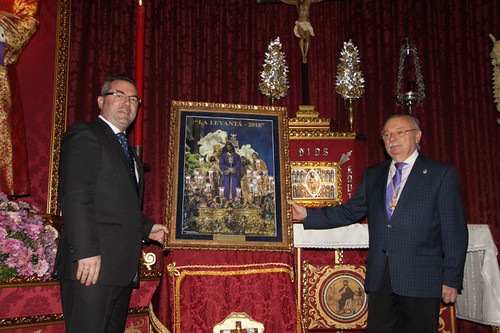 Presentación del cartel de la Semana Santa 2018 de la Tertulia Cofrade La Levantá. Fotos de Julio García Alvarez y Mario Fernández Pareja