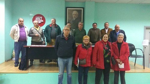 Nueva junta directiva de la asociación de jubilados y pensionistas 1º de Mayo