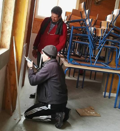 Autoconstrucción del comedor del Colegio Europa