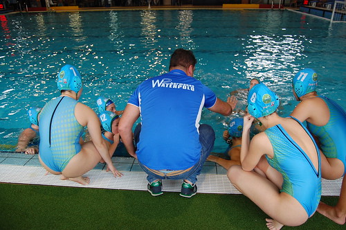 Waterpolo Dos Hermanas femenino con Tiago Santos