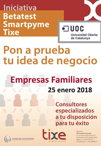 Jornada Innovación y Relevo Generacional en Empresas Familiares, organizado por Tixe, Asociación Empresarial