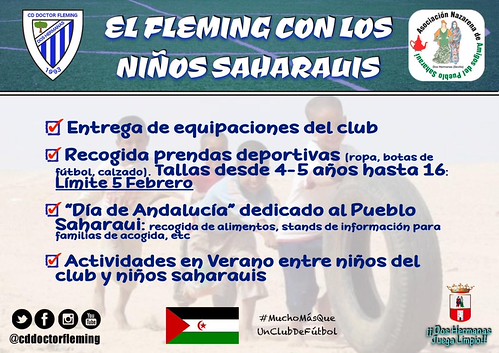 Campaña C.D. Doctor Fleming de ayuda al pueblo saharaui