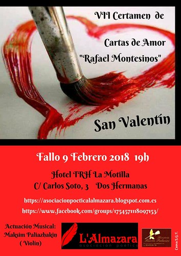 Cartel fallo concurso de cartas de amor L'Almazara