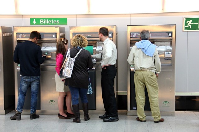 Máquinas expendedoras de Metro Sevilla