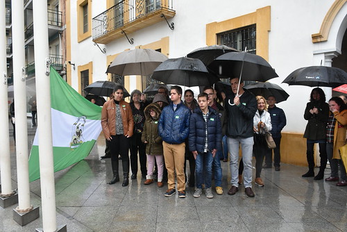 Celebraciones del Día de Andalucía izado de bandera en el ayuntamiento