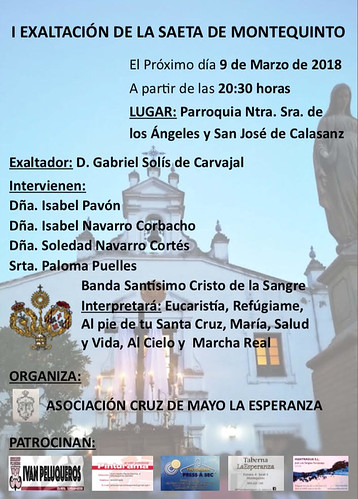 Cartel de la I Exaltación de la Saeta en Montequinto