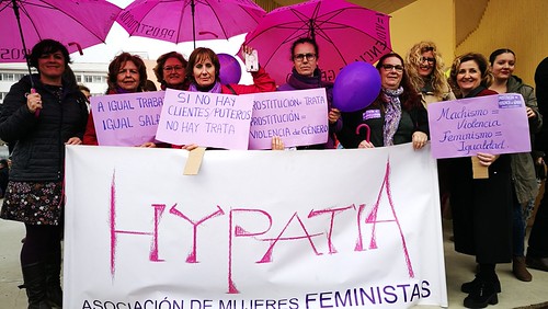 Concentración Paro Feminista Internacional en la Plaza del Arenal