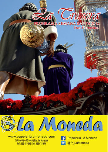 Portada del programa de mano de la semana santa la trasera de la laa