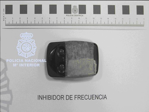 Inhibidor de frecuencia robo en el interior de vehículos