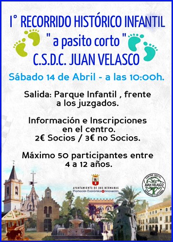 Cartel I Recorrido histórico Pasitos Cortos Club Juan Velasco