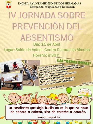 Cartel jornada sobre absentismo escolar