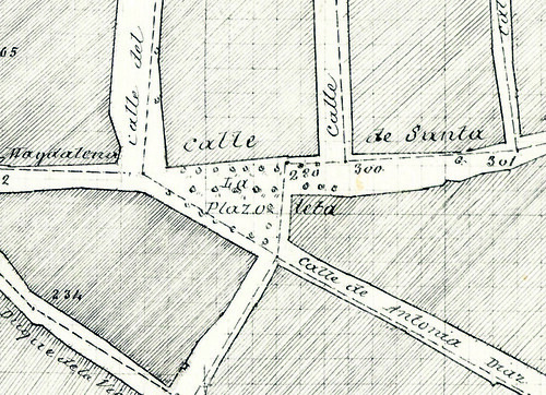Callejero histórico La Plaza Menéndez y Pelayo