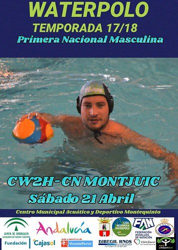 Cartel partido del Waterpolo Dos Hermanas masculino